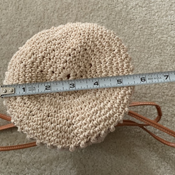 Ralph Lauren Crochet Small Bucket Bag Made In Italy NWOT - Picture 6 of 17